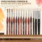 Top Modellbau Fein Detail Malpinsel Pinsel Set Acryl- und Ölfarben