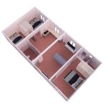 Modern Metal Structure Prefabricated House 3-Bedroom Luxury Portable Flat Pack