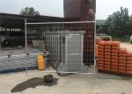 Silver Color Temporary Residential Fencing / Chain Link Construction Fence