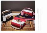 European fancy women shoulder handbag with bee closure buckle flip cover handbag