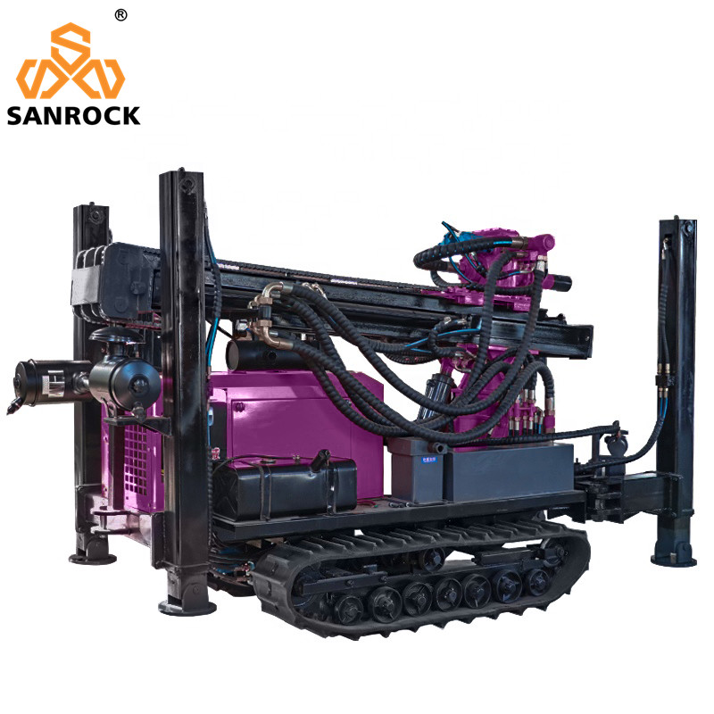 Customized Hydraulic Controlling Water Well Drilling Machine with 1.5m Drill Pipe Length