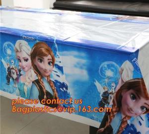 Quality Ice And Snow Baby Favor Decoration princess Party Tablecover Supply, Hot Sale party plastic tablecover supplies kids bir wholesale