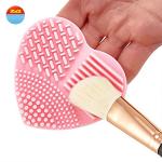Heart - Shaped Food Grade Silicone Makeup Tool Compact In Size And Very Cute