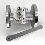 Flange Connection JIS 2PC Stainless Steel Ball Valve Operated by Manual Driving