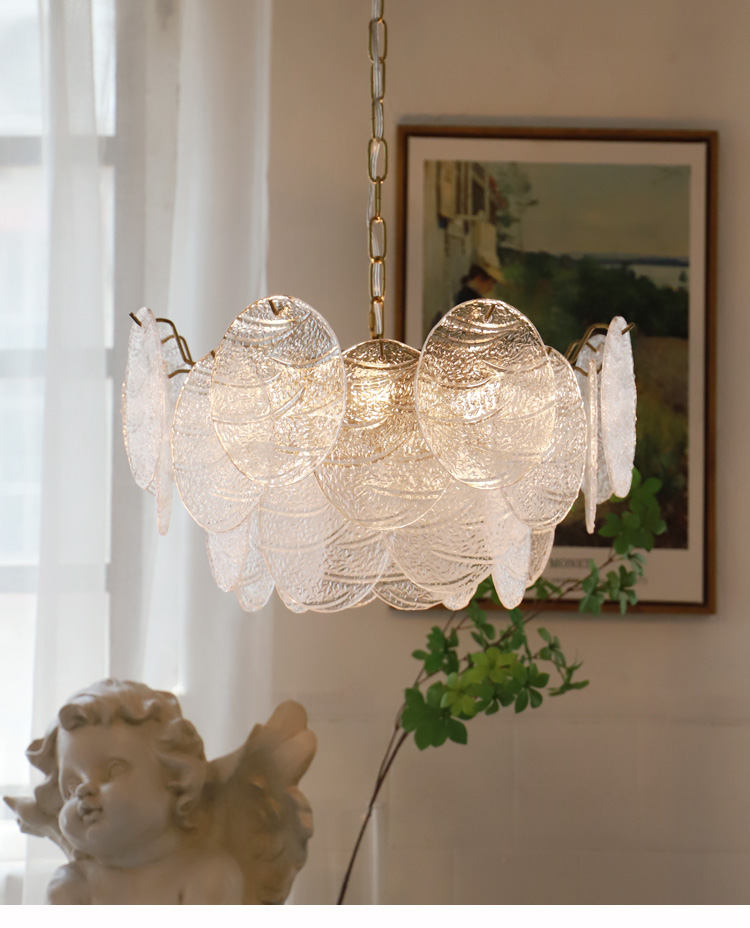 Modern Frosted Diamond Glass Chandelier Luxury Lustre Lighting（WH-CY-251）