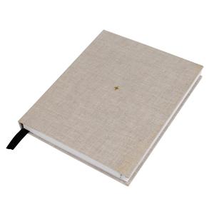 China Cloth Fabric Cover Organizer Planner Book A5 Gold Foil Binding With Silk Ribbon Bookmark on sale