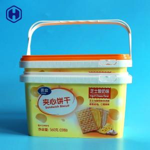 Quality Water Proof IML Tubs Recycle Labeling Biscuit Plastic Container wholesale