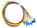 Sc LC FC St MTRJ Connectors Fiber Optic Pigtail 12 Core Indoor FTTH Optical