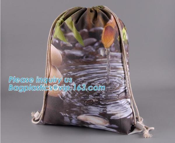 Eco-Friendly Reusable Drawstring Bag Natural Eco-Friendly Economical Cotton