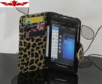 New Arrivals LEOPARD Blackberry Z10 Flip Cover Cases Multi Type With Holder