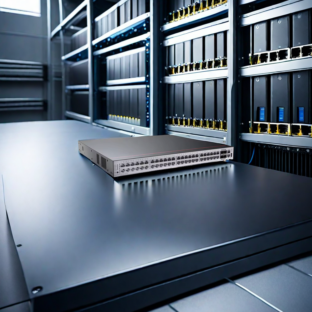 S5732-H48S6Q 44 GE SFP 4 10 GE SFP 6 40 GE QSFP All Optical Switch With One Power Compact Design and Speed Data Transfer