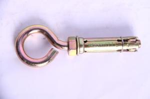 Quality Carbon Steel Eye Bolt Concrete Sleeve Anchors / Wedge Anchor Yellow Zinc Color wholesale