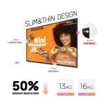 43" frameless lcd screen for advertising Super Narrow Android Smart TV Players