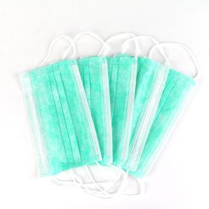 Quality Green Color Disposable Dust Mask / 3 Layer Disposable Medical Face Mask wholesale