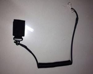 Quality Military tactical coil pistol lanyard dummy cord elastic lanyard secure hand gun dropping wholesale