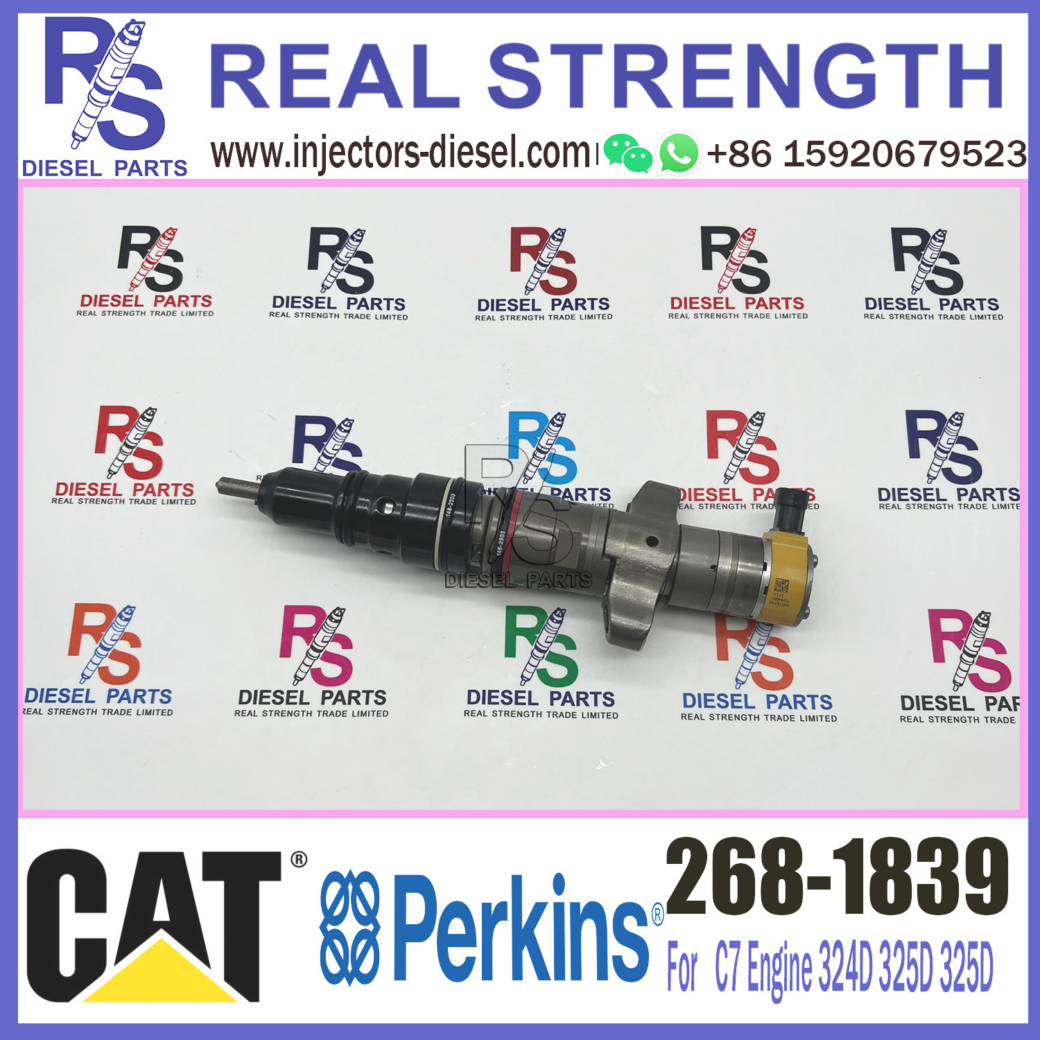 Common Rail Injector Diesel Pump Fuel Injector 268-1839 for CAT C7 Engine 324D 325D 325D