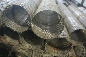 Quality Stainless Perforated Steel Pipe For Oil Water Gas Industry In Straight Or Staggered Form wholesale
