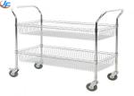 RK Bakeware China Foodservice 2/3/4 Tiers Steel Trolley Service Cart , Stainless