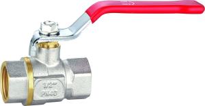 Quality HPB57-3 4 Inch Brass Ball Valve Female X Female Iron Handle wholesale