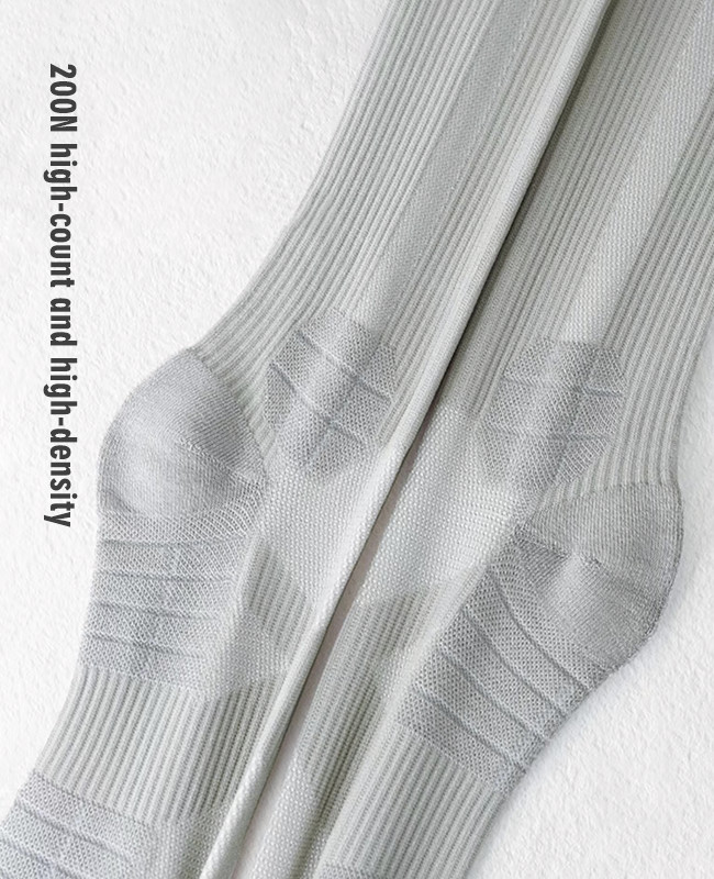Colourful Long Knee High Stockings Breathable Athletic Running Compression Socks