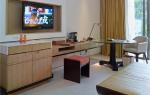 ISO14001 Approval Orange Fabric Villa Furniture King Size Bedroom Furniture