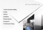 1220mm Metal Composite Material Mould Proof Brushed Silver Aluminum Composite