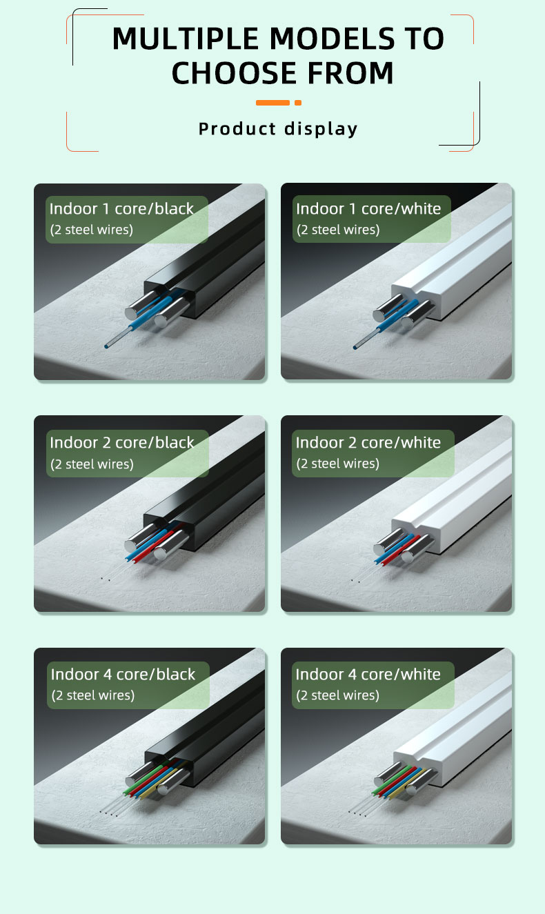GJXH GJYXCH GJYXFCH FTTH Indoor 1 Core aerial Fiber Optic Cable