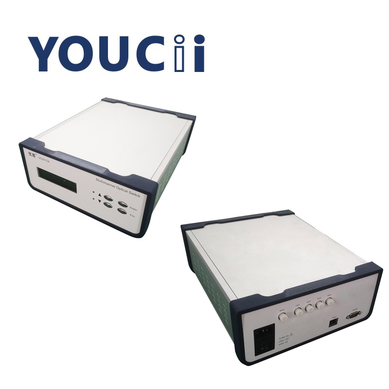 1x4 Desktop Optical Switch With Return Loss 50dB 1650nm Wavelength