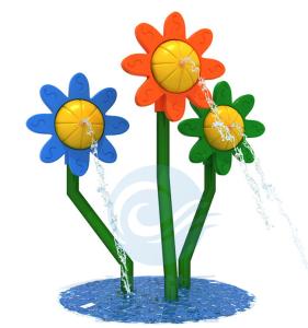Quality Sunflower Water Splash Pad 3.0m Height Children Water Play Equipment wholesale