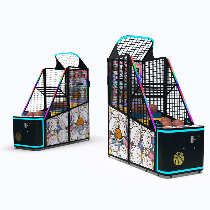 Interactive Coins Operated Basketball Pro Arcade Game Indoor Sports 80W