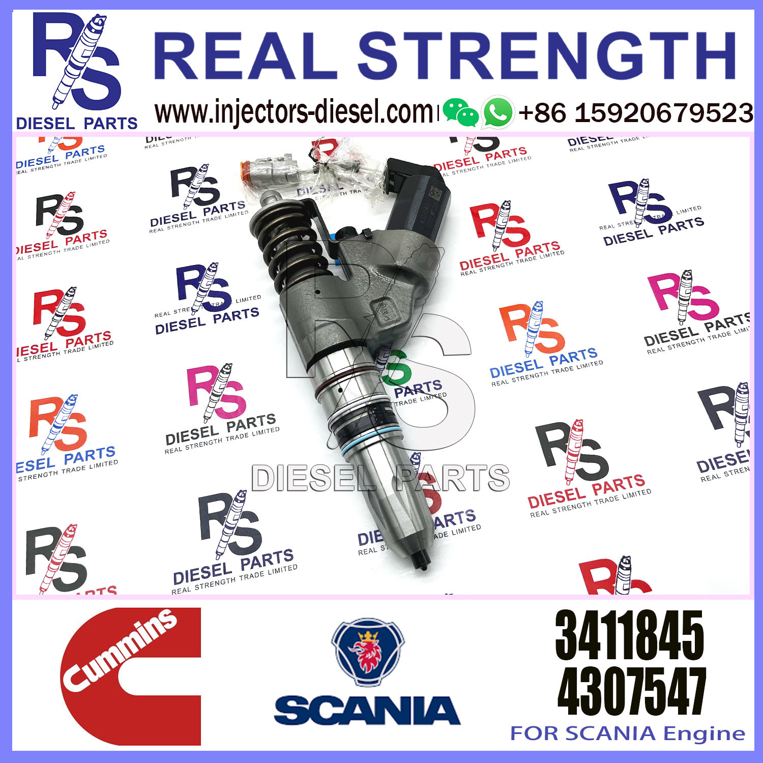 Common rail fuel injector 4903472 4026222 4903319 3083849 3083863 3087557 3411752 4062851 3411845 for M11 ISM11 QSM11