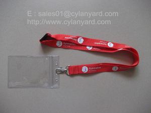 Quality Neck lanyard supplier for small wholesale neck lanyards with plastic badge, wholesale