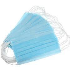 Quality Blue Color Disposable Surgical Mask , Disposable Non Woven Face Mask 17.5*9.5cm wholesale
