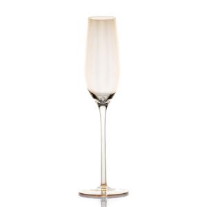 Quality Factory Direct Selling Amber-Plated Crystal Glass Gift Champagne Wine Glass Set wholesale