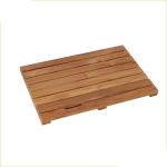 Space Saving Anti Slip 3.6cm Thickness Teak Bathroom Floor Mat