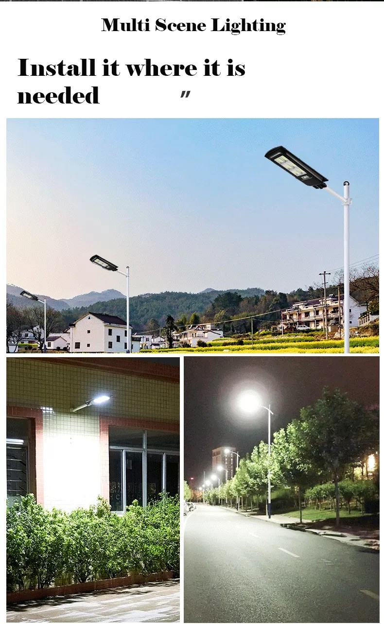 120 Watt Solar Street Light For Outdoor 5000K Daylight White Flood Endurance IP65 Waterproof