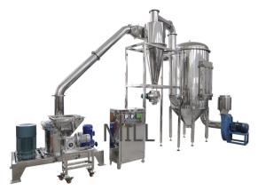 Quality Dry Mushroom Fine Powder Grinding Machine , Fine Powder Grinder No Dust Gmp wholesale