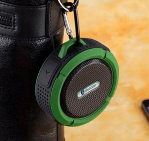 Quality Mini Round Waterproof Portable Bluetooth speaker with Carabiner/FM Radio/TF card for Outddors Sports wholesale