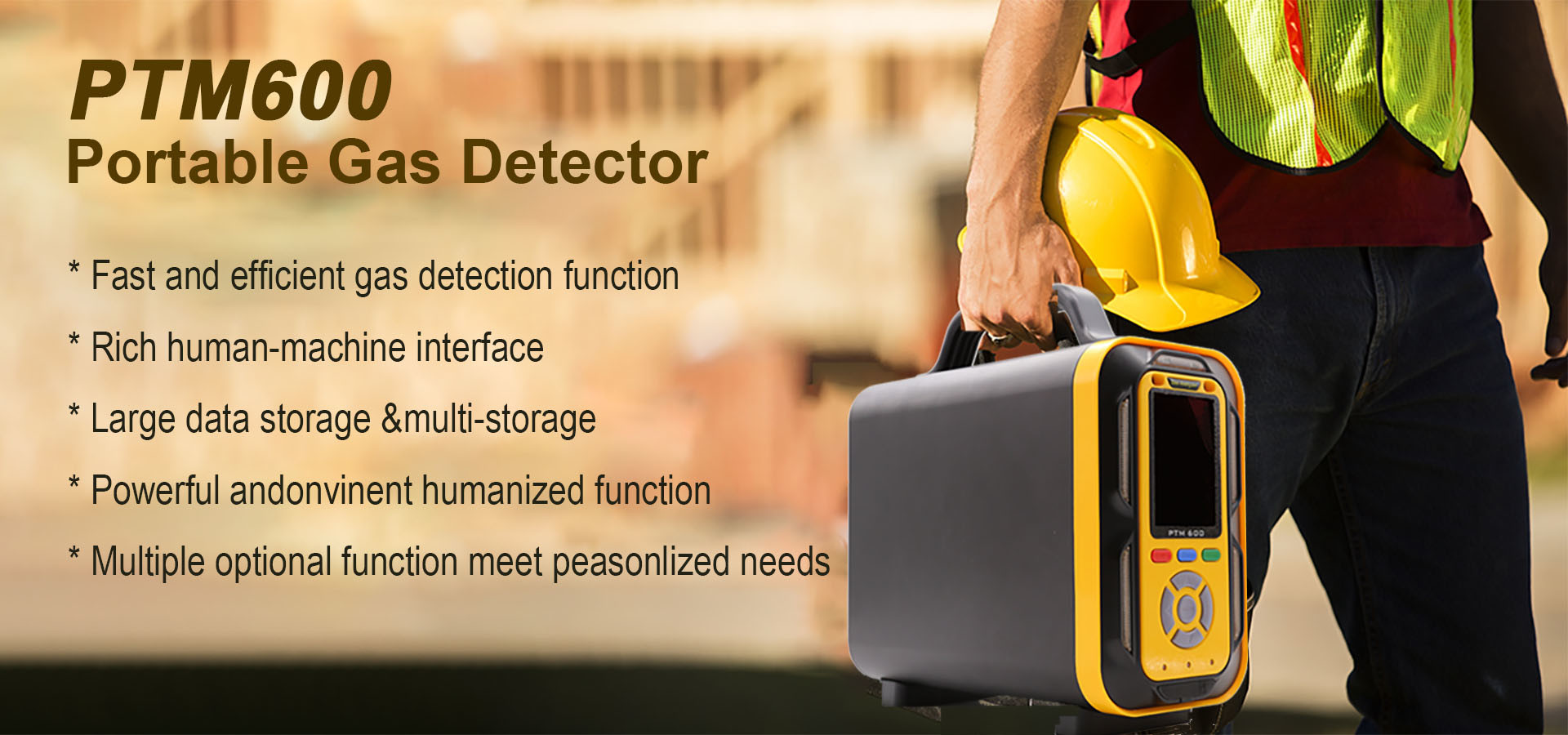 PTM600 O2/CO/CO2/H2S/CH4/H2 Industrial Flue Gas Analyzer With Infrared Sensors Imported