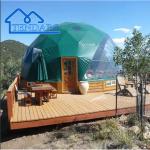 Breathable Big Transparent Geodesic Dome Tent With Steel Frame Affordable Luxury
