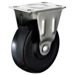 Small Swivel black rubber caster for light duty shelf, 2",2.5",3" light duty