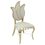 Flower Design High Back Wedding Chair Royal Furniture Chair 49X56X107cm