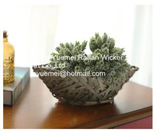 Quality 2016 new style bamboo piece garden baskets round shape wholesale