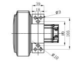 Diameter 150mm AGV Steering Wheel Assembly Drive Integrated 400W