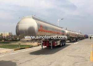 Quality Carbon Steel Fuel Tank Semi Trailer Q235 4 Axle Tanker Trailer wholesale