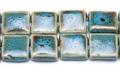 Quality Blue Ceramic Clay Flat Squares Beads and Jewelry Supplies wholesale