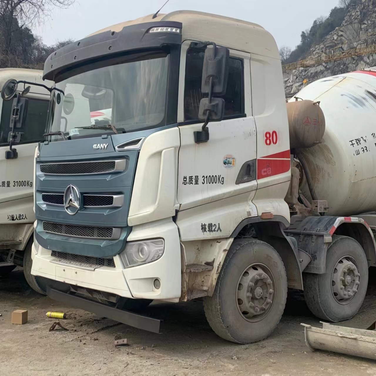 Used SANY 14 Cbm Concrete Mixer Truck Used Concrete Mixer