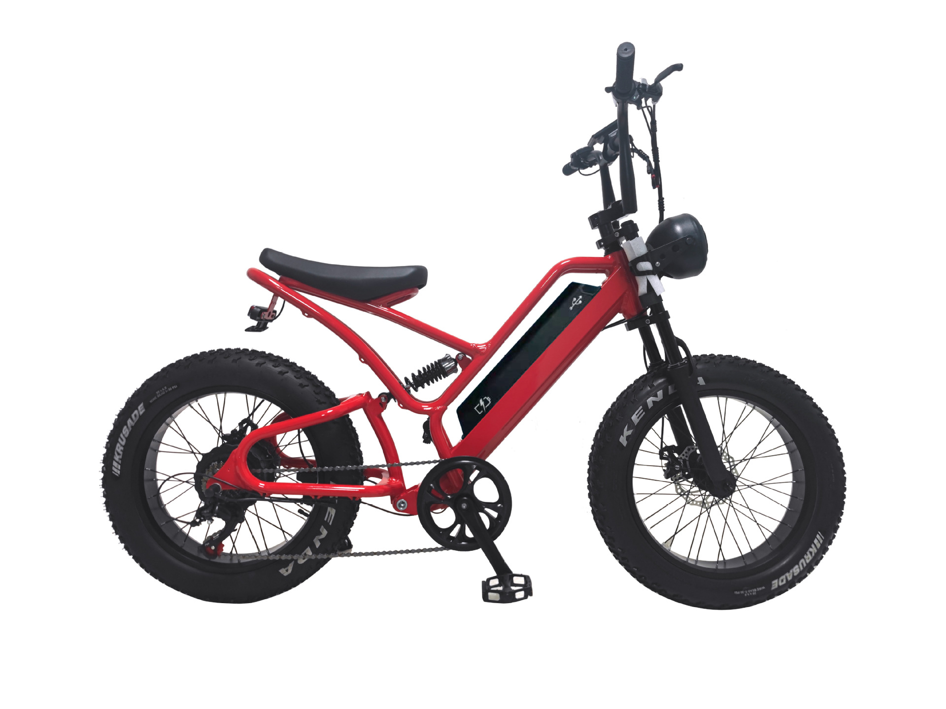 Mechanical Disc Brake Electric Bike 48v 500w Motor Ebike 2 Wheel 20 Inch Fat Tire