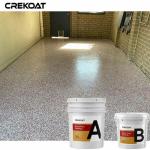 Garages Terraces Decorative Epoxy Resin Floor Coating With Multi Color Flakes