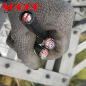 Quality 600V 2586 RRU Power Cable D Type 2x10AWG / 2x6mm² Shield For Outdoor wholesale